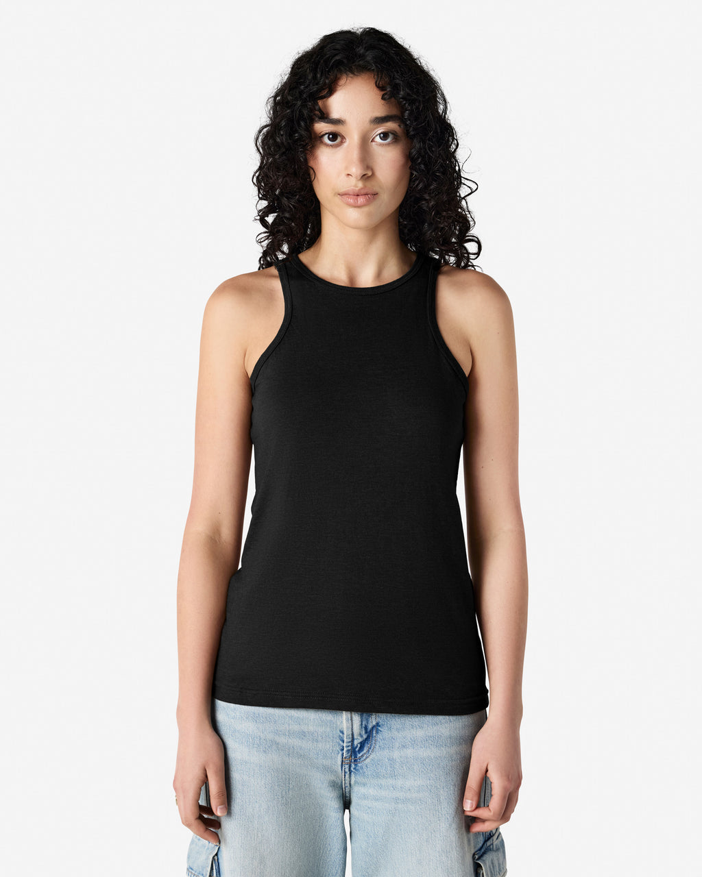 101CVC American Apparel CVC Womens Racerneck Tank