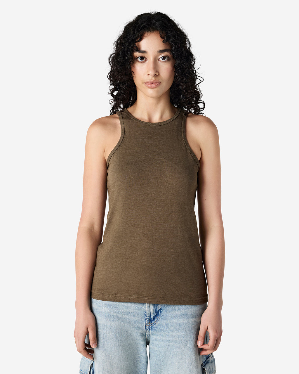 101CVC American Apparel CVC Womens Racerneck Tank