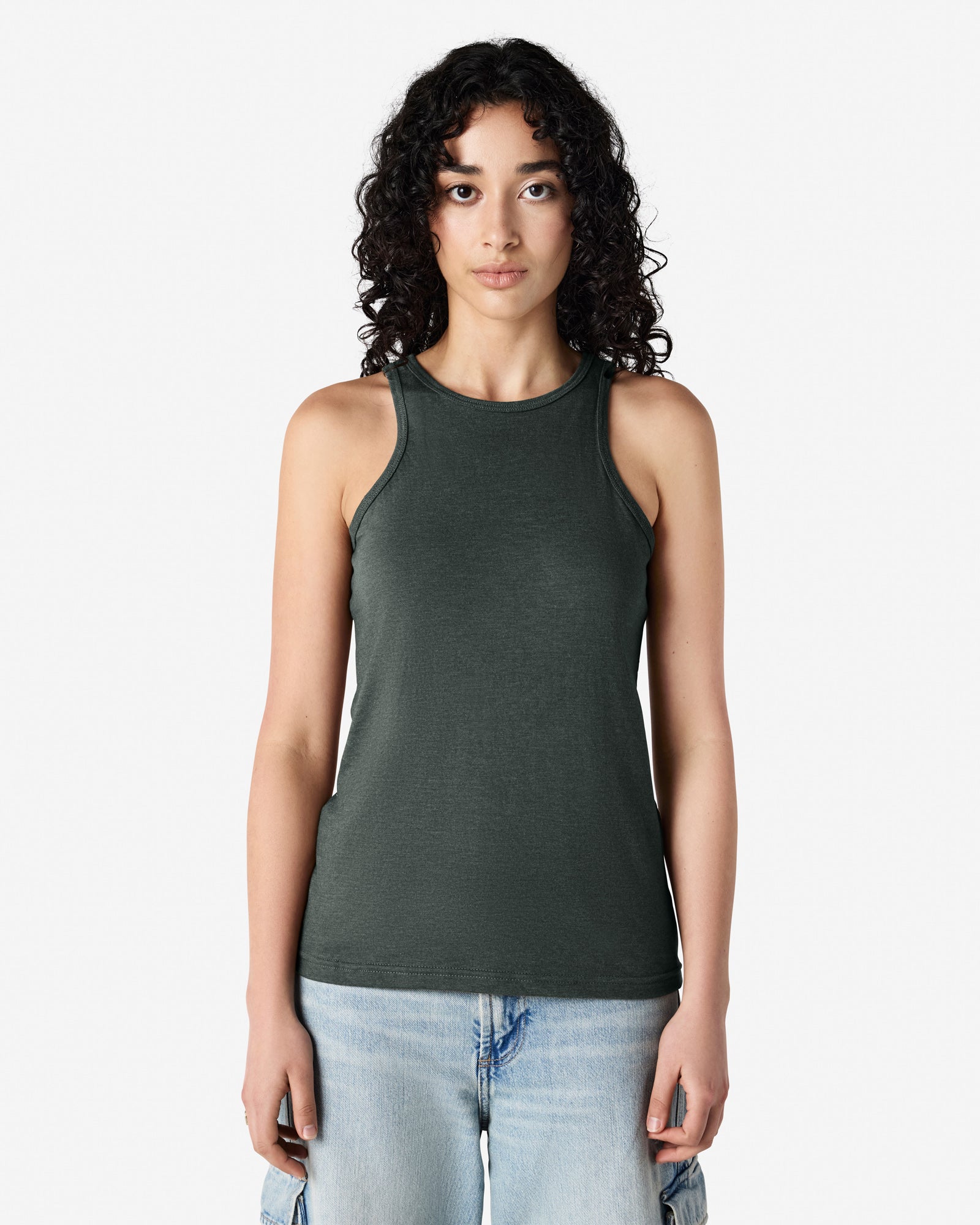 101CVC American Apparel CVC Womens Racerneck Tank