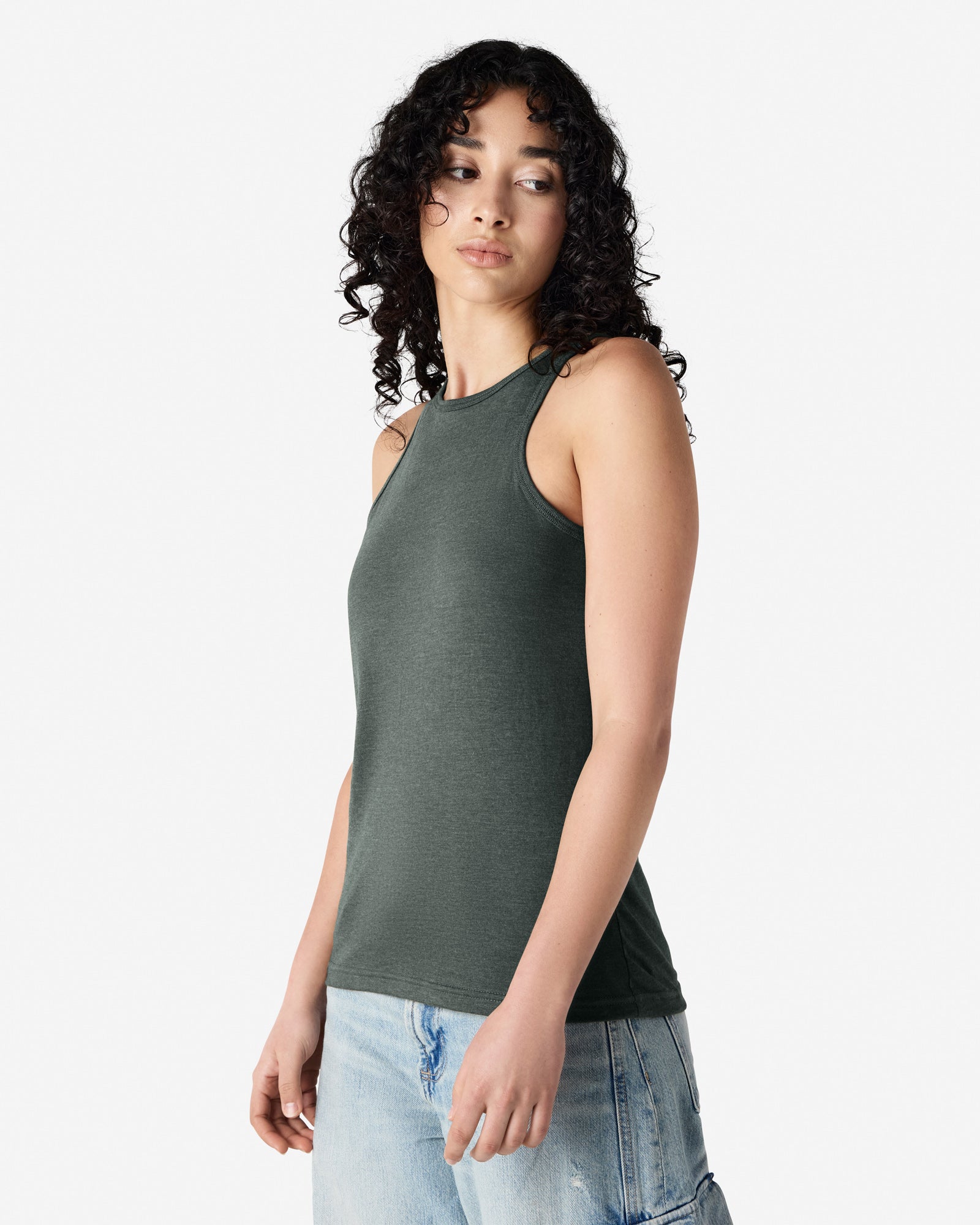 101CVC American Apparel CVC Womens Racerneck Tank