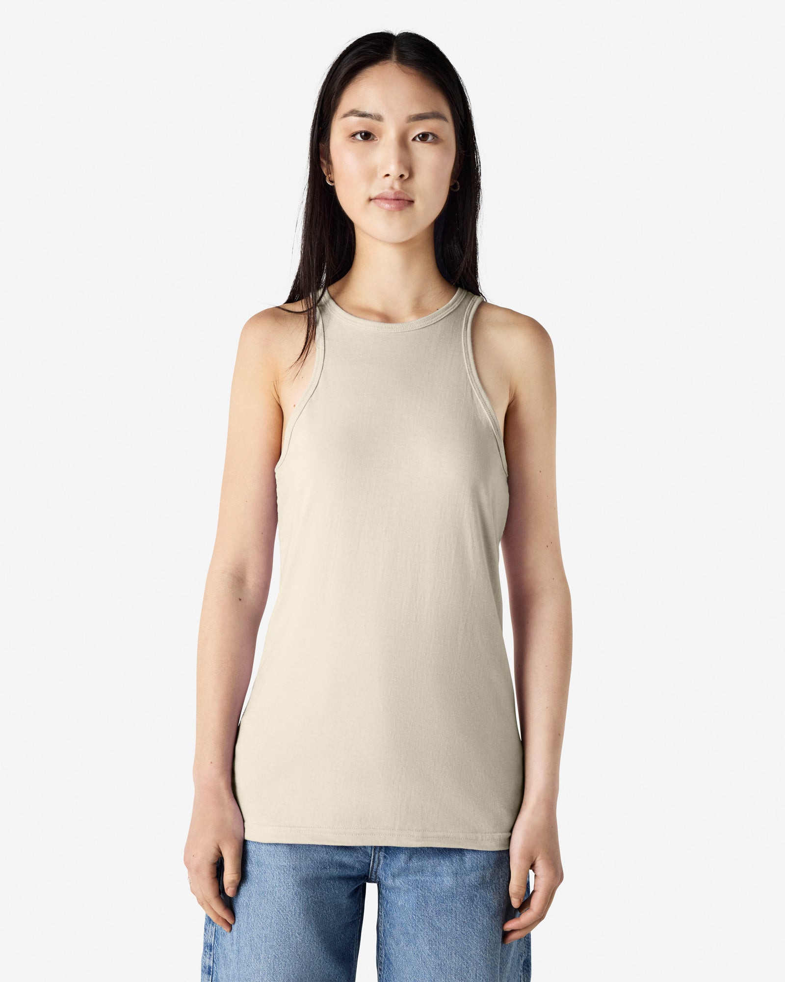 101CVC American Apparel CVC Womens Racerneck Tank