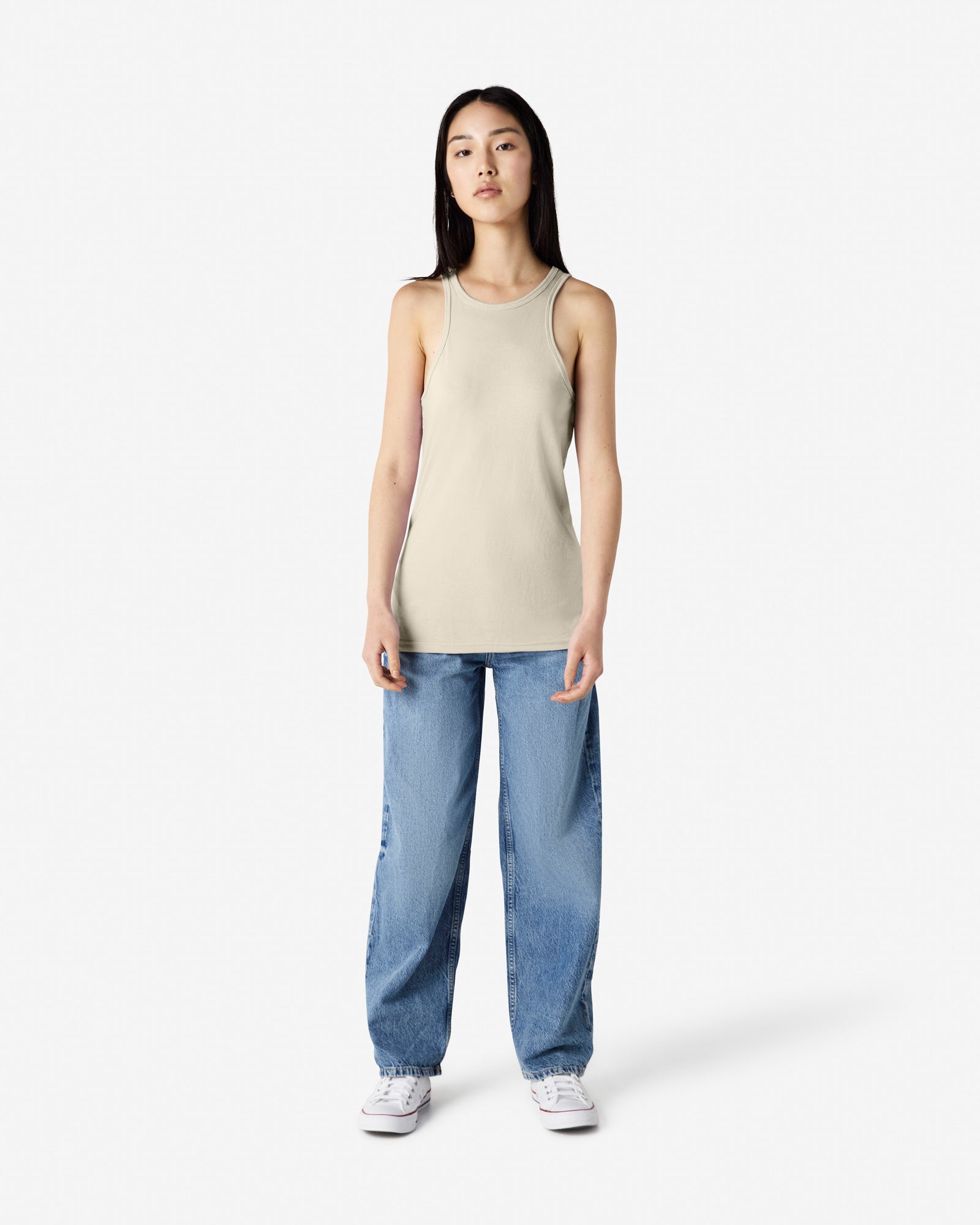 101CVC American Apparel CVC Womens Racerneck Tank