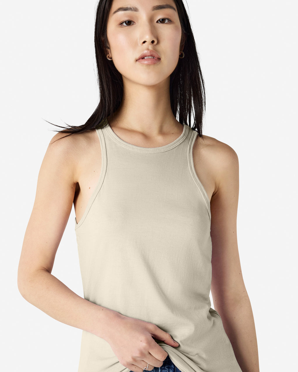 101CVC American Apparel CVC Womens Racerneck Tank