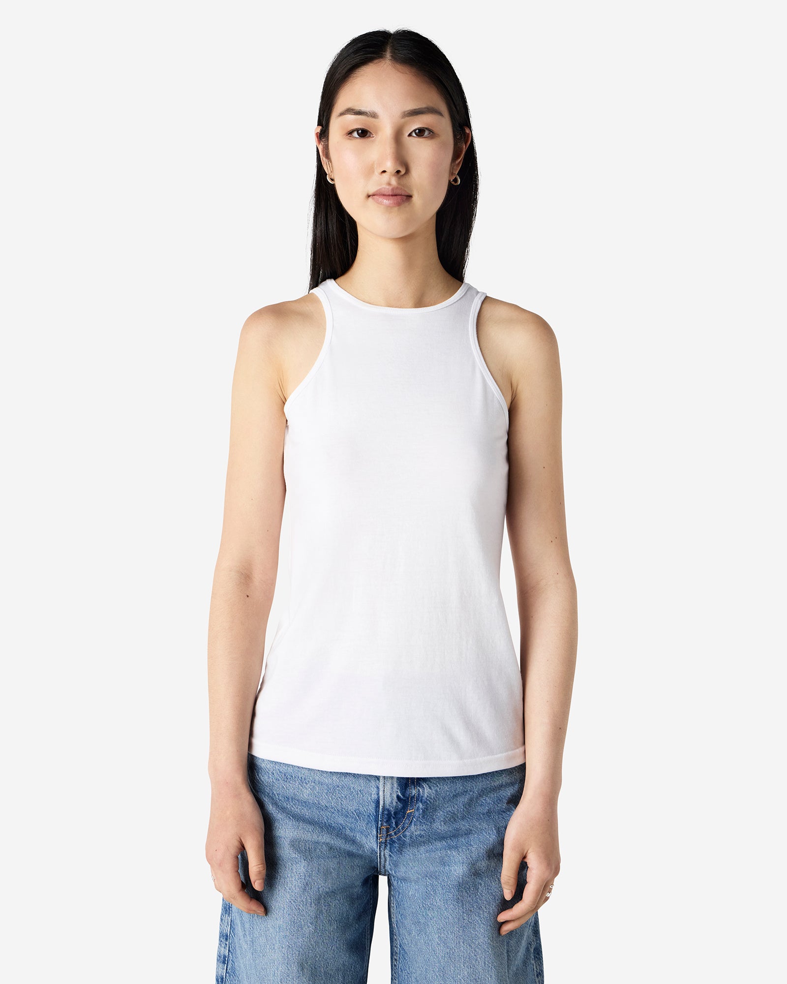 101CVC American Apparel CVC Womens Racerneck Tank