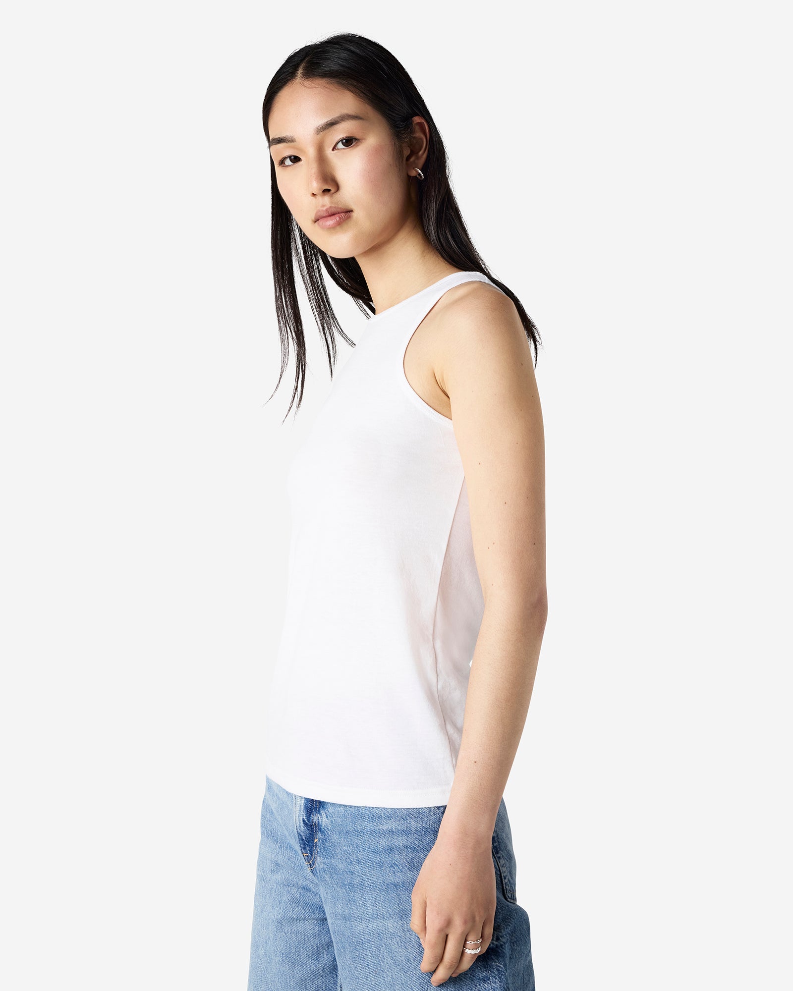 101CVC American Apparel CVC Womens Racerneck Tank