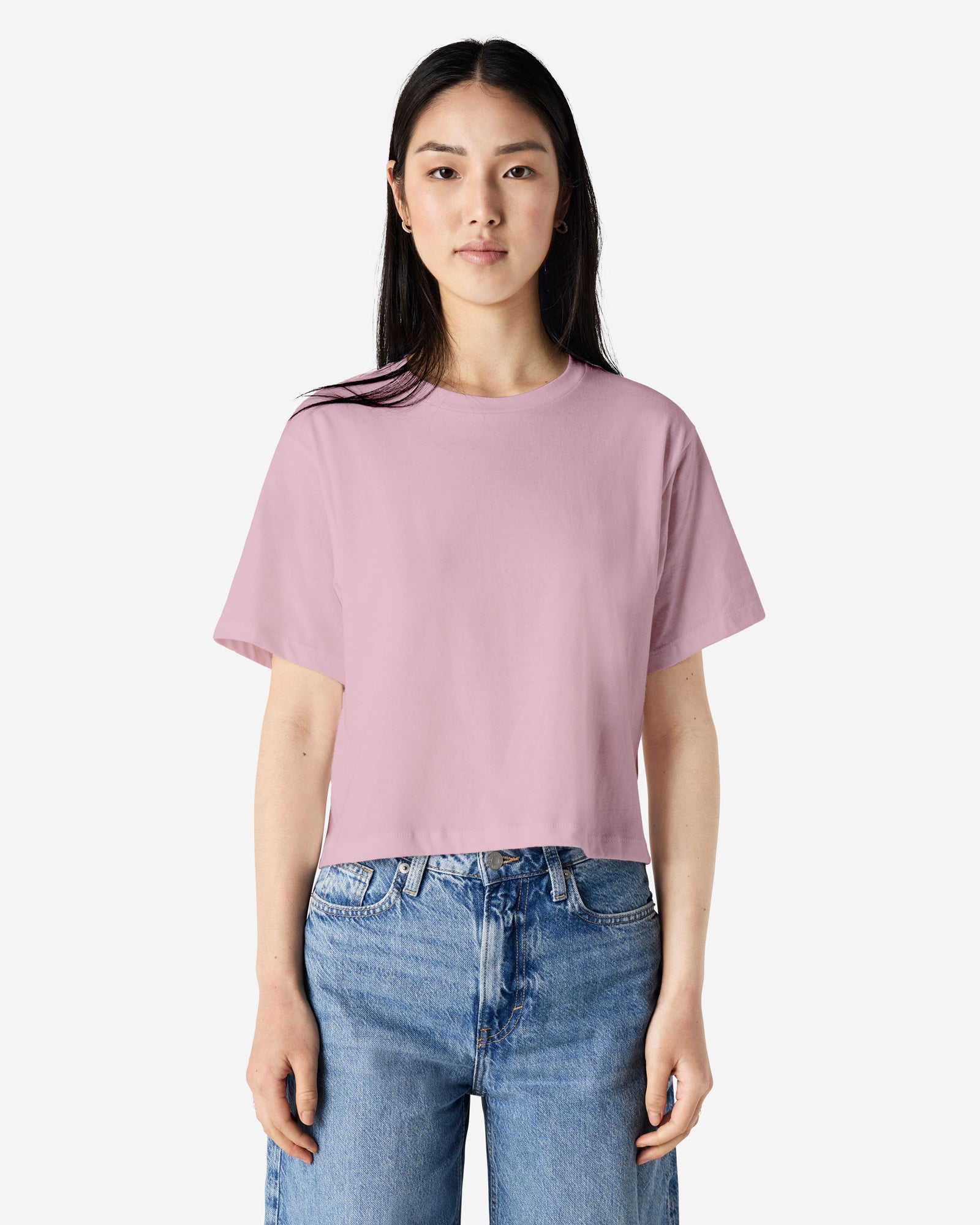 102 American Apparel Women's Fine Jersey Boxy T-Shirt