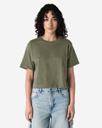 102 American Apparel Women's Fine Jersey Boxy T-Shirt