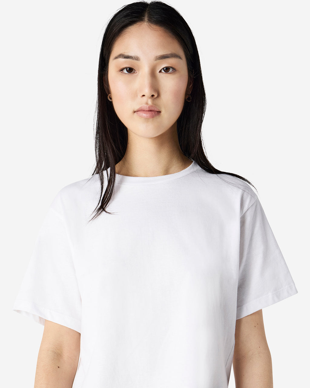 102 American Apparel Women's Fine Jersey Boxy T-Shirt