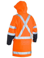 Bisley X Taped Hi Vis TTMC Stretch PU Rain Coat - BJ6955XT