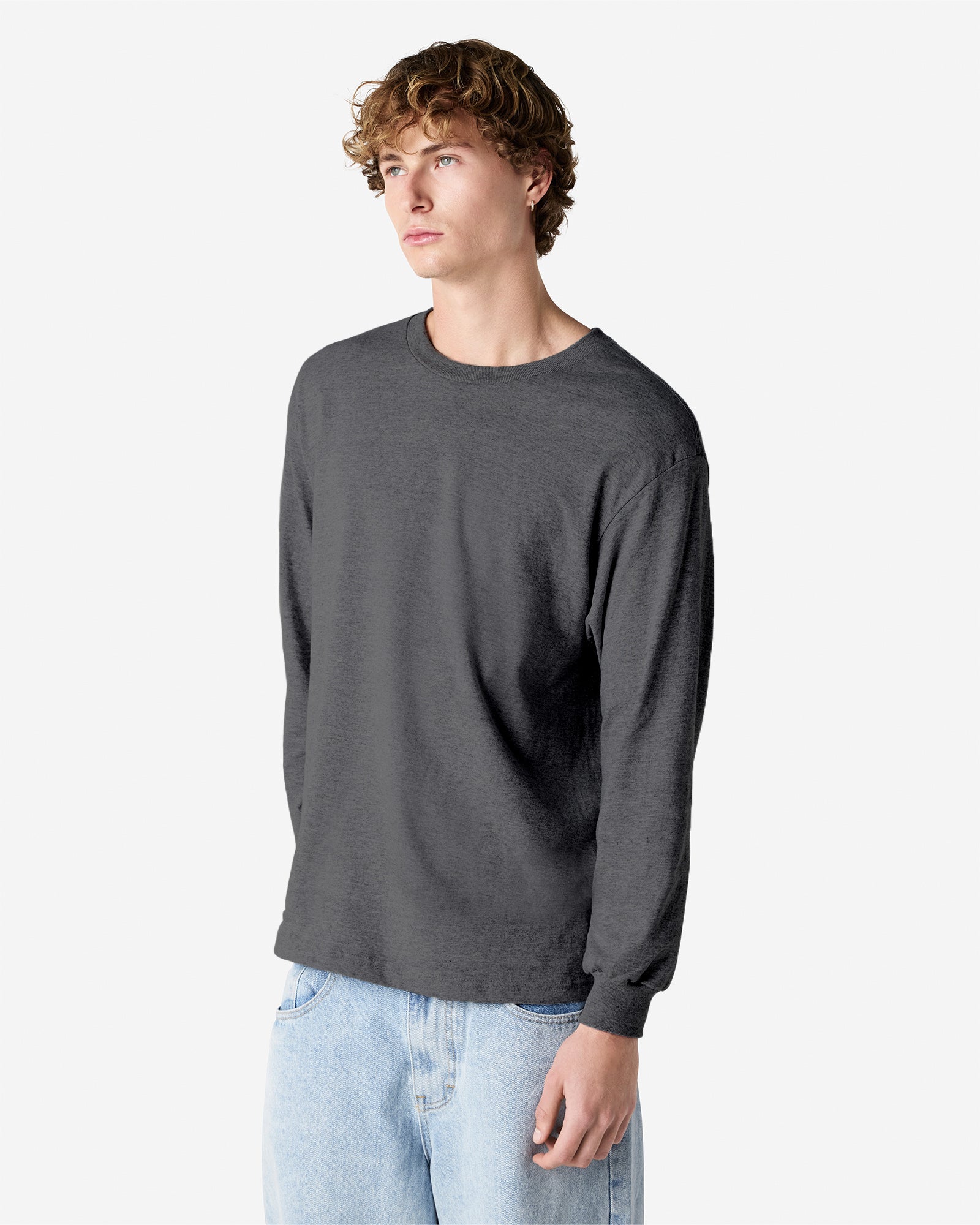 1304 American Apparel Heavyweight Cotton Unisex Long Sleeve T-Shirt
