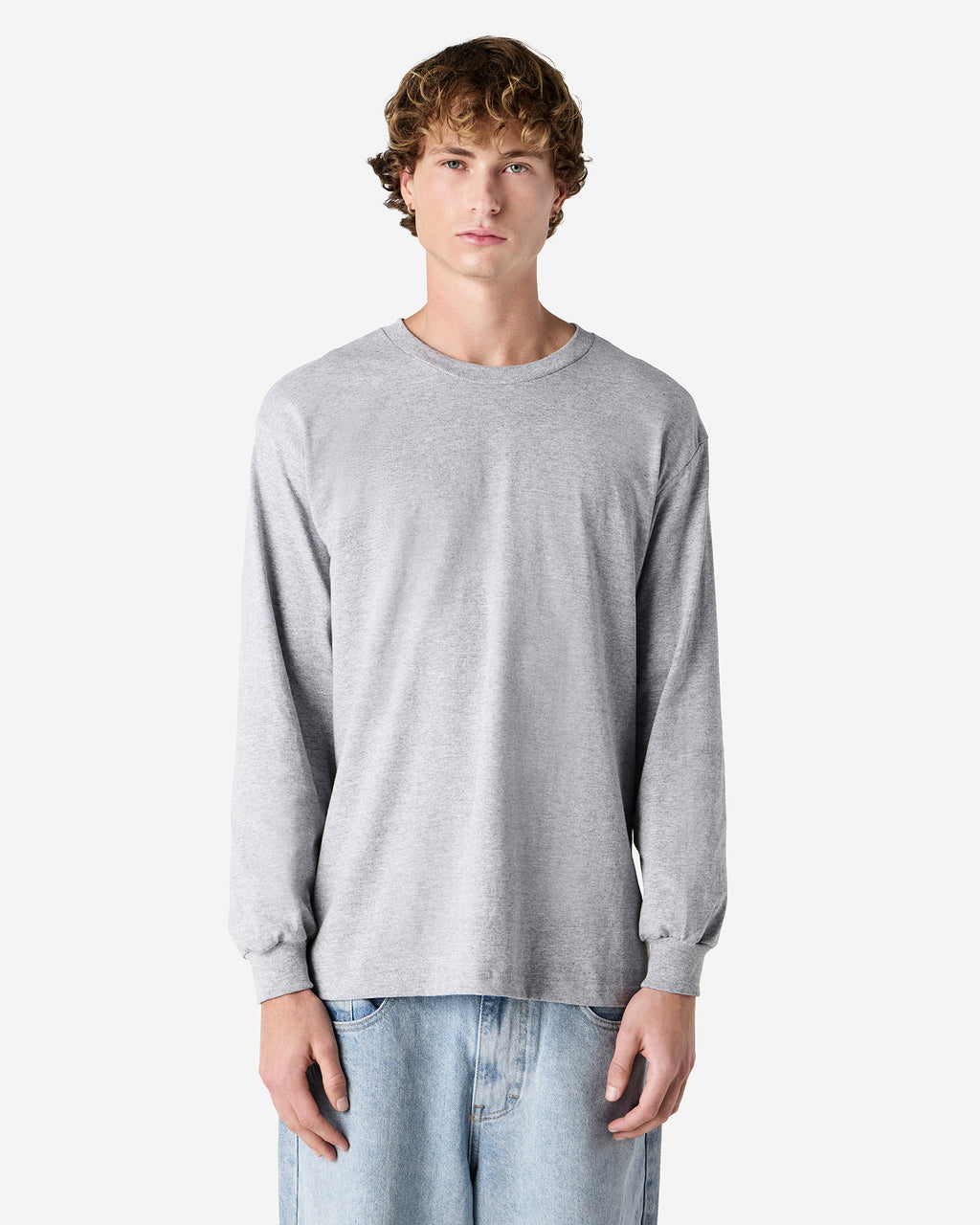 1304 American Apparel Heavyweight Cotton Unisex Long Sleeve T-Shirt