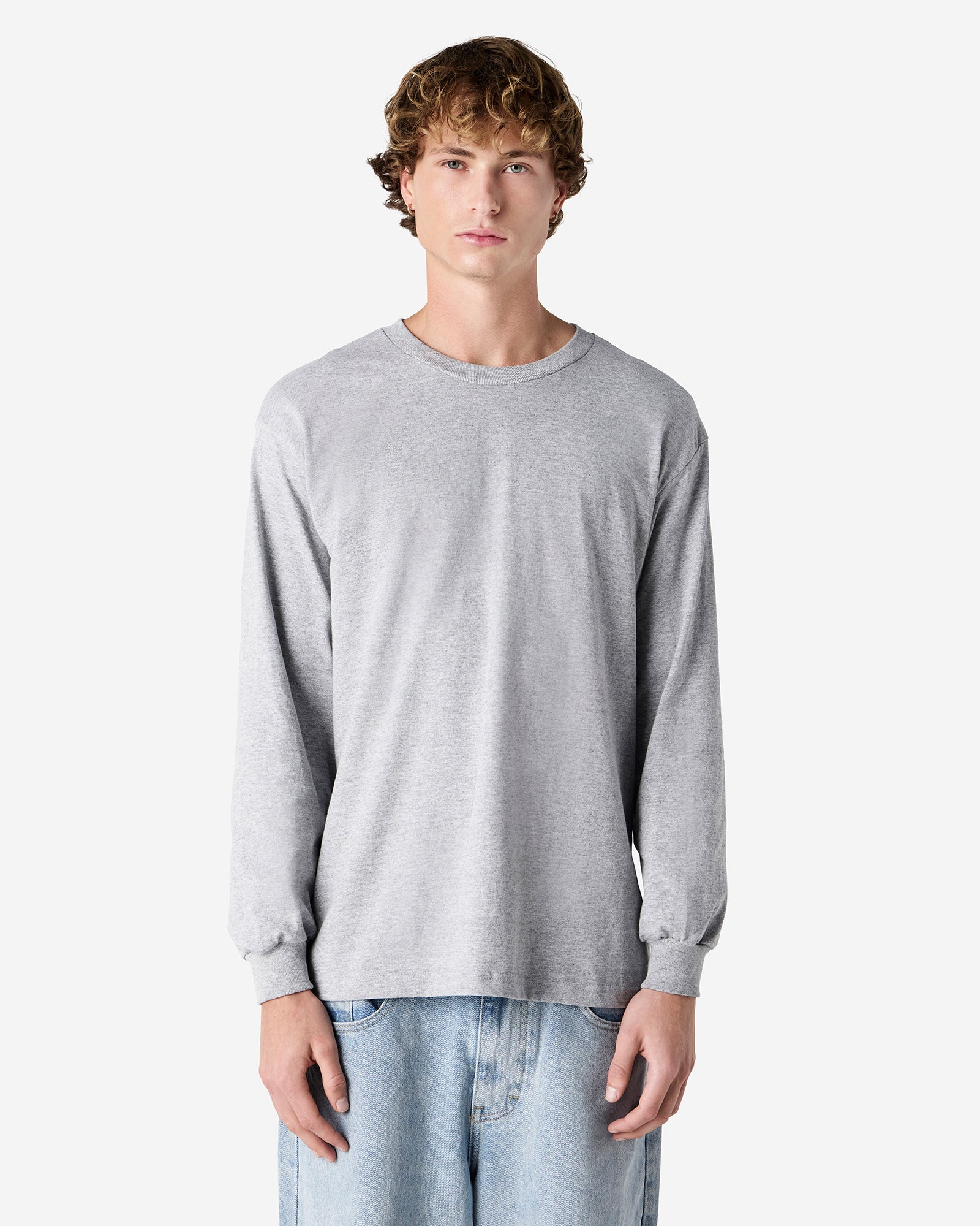 1304 American Apparel Heavyweight Cotton Unisex Long Sleeve T-Shirt