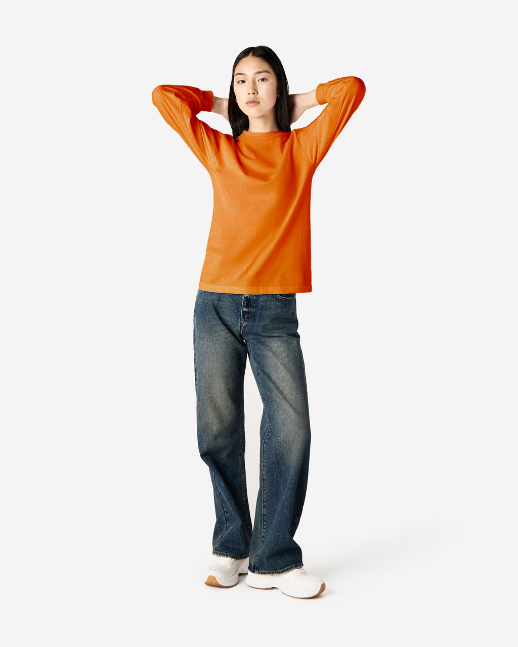 1304 American Apparel Heavyweight Cotton Unisex Long Sleeve T-Shirt