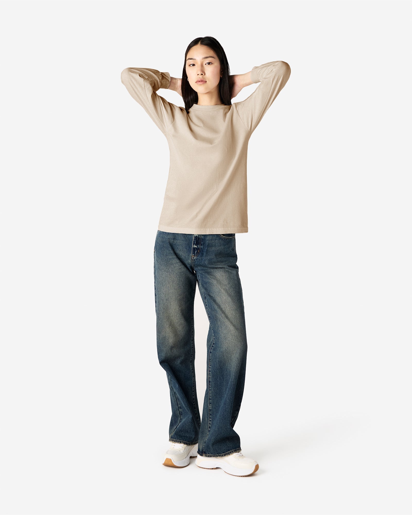 1304 American Apparel Heavyweight Cotton Unisex Long Sleeve T-Shirt