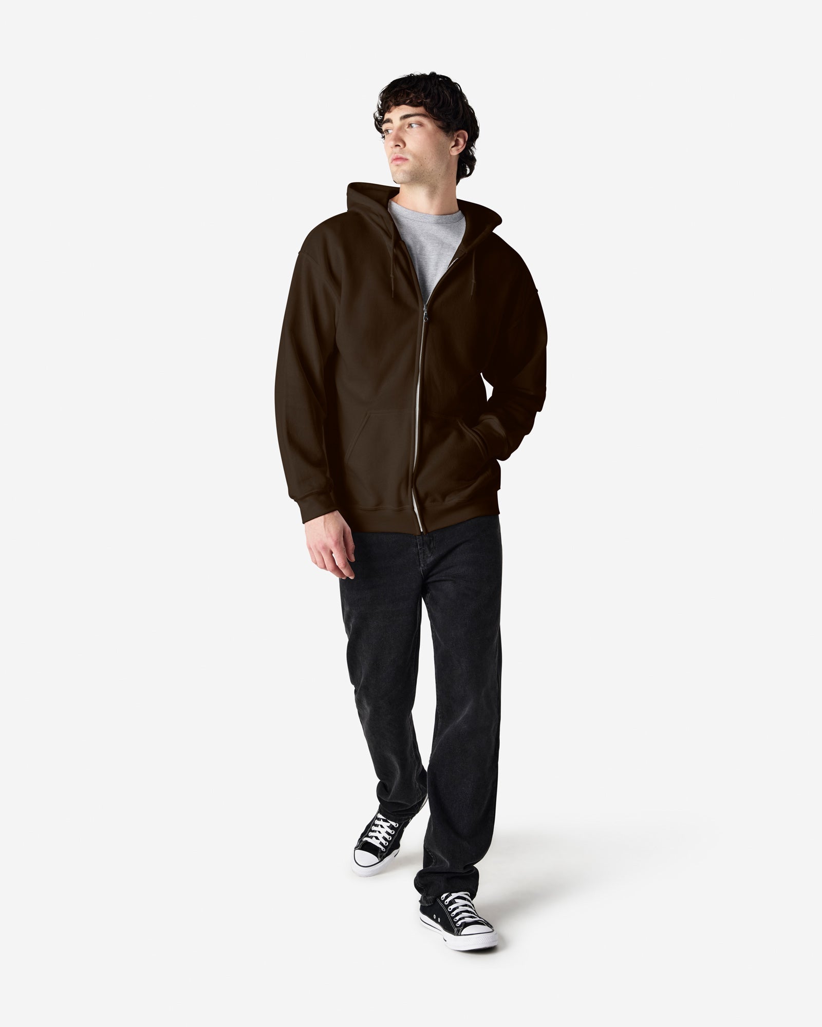18600 Gildan Heavy Blend Adult Full Zip Hooded Sweatshirt