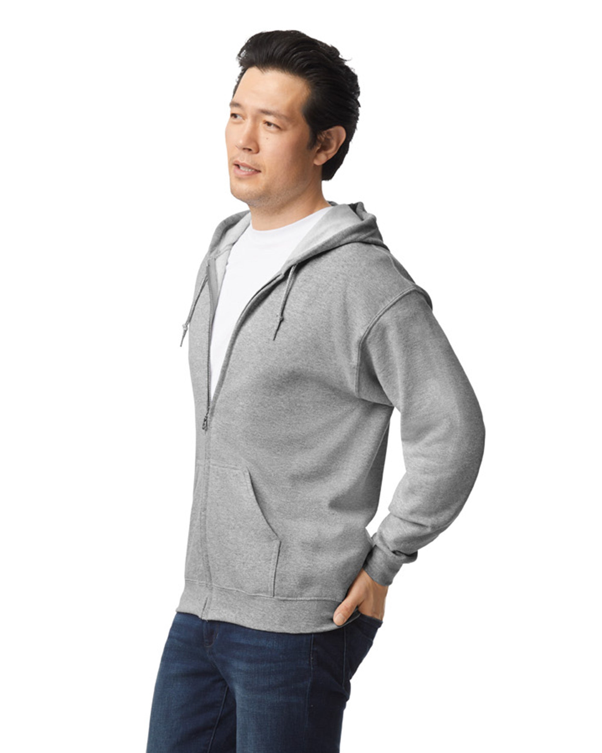 18600 Gildan Heavy Blend Adult Full Zip Hooded Sweatshirt