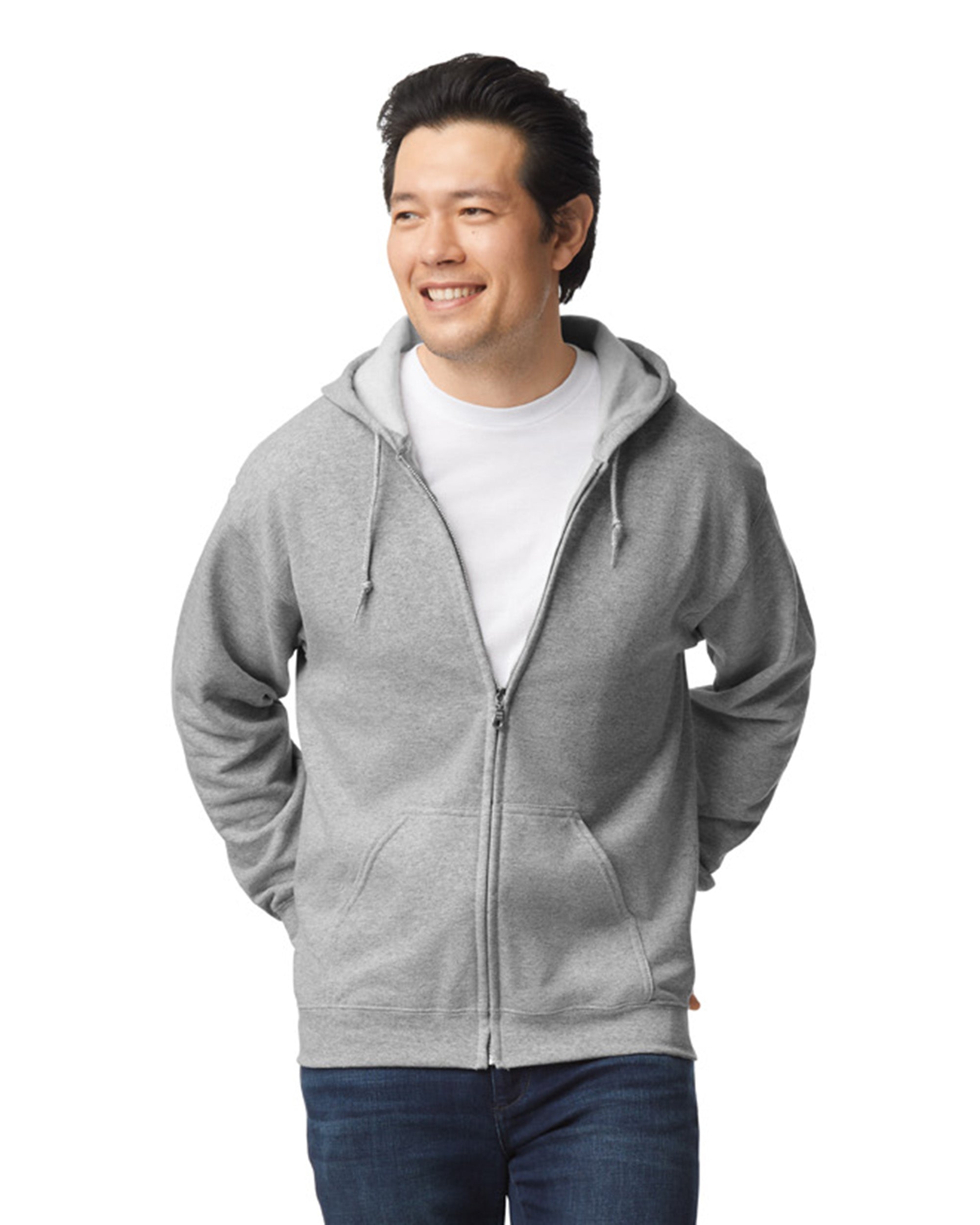 18600 Gildan Heavy Blend Adult Full Zip Hooded Sweatshirt