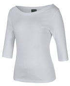 C of C Ladies 3/4 Sleeve Boat Neck Tee 1BT3