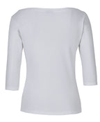 C of C Ladies 3/4 Sleeve Boat Neck Tee 1BT3