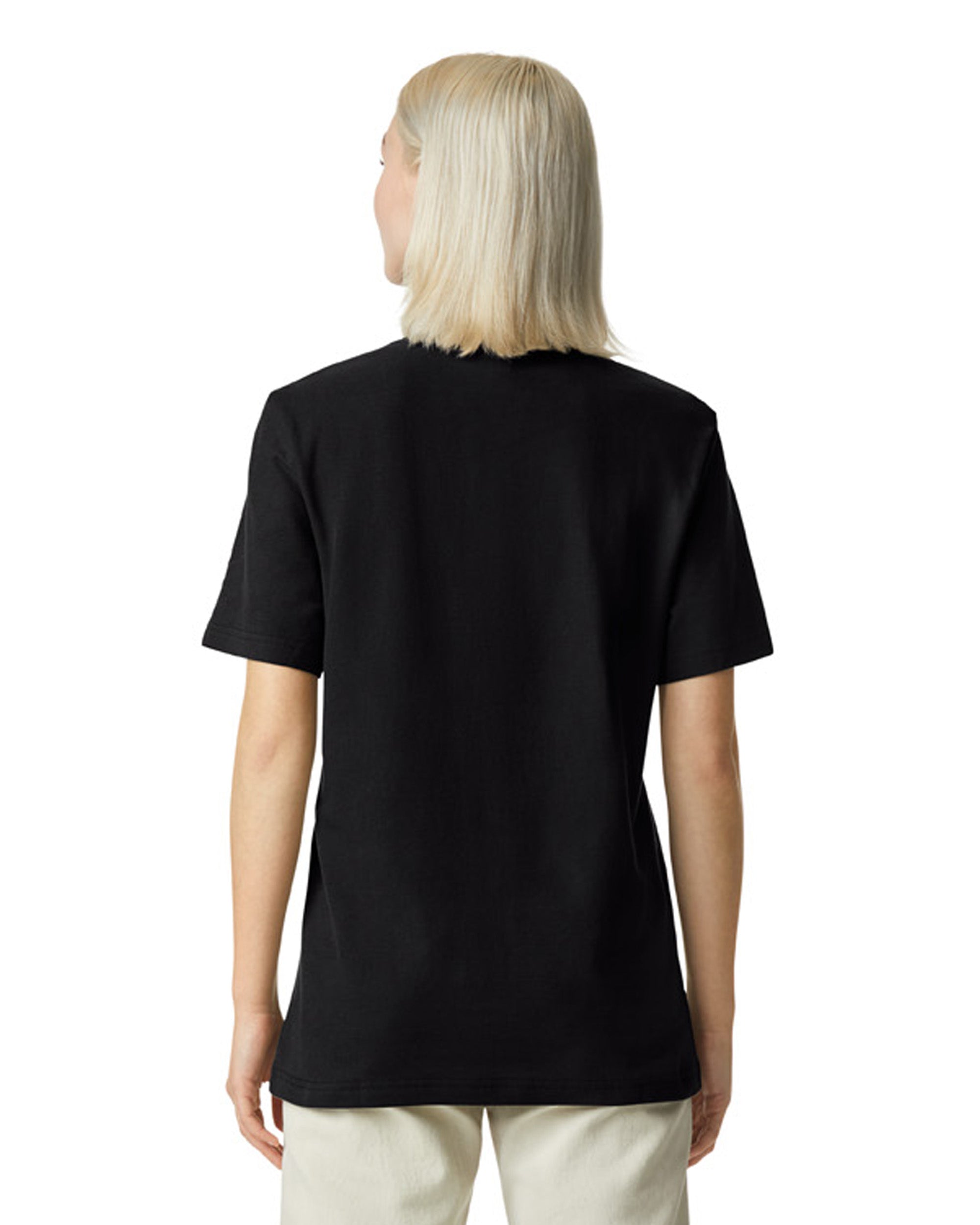1PQ American Apparel Unisex Pique Mockneck T-shirt