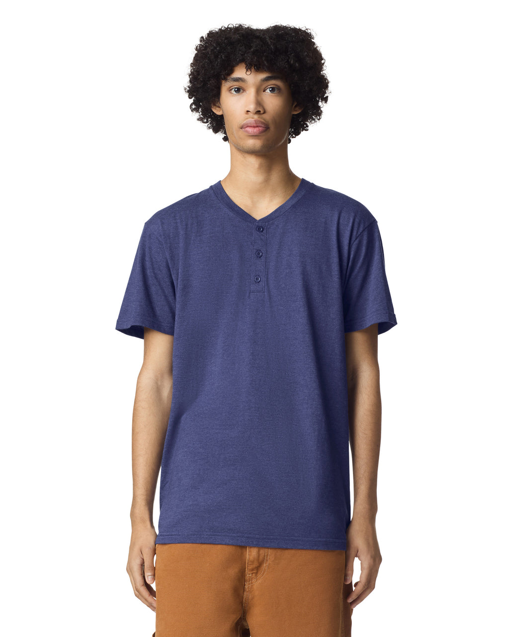 2004CVC American Apparel CVC Unisex Henley T-shirt
