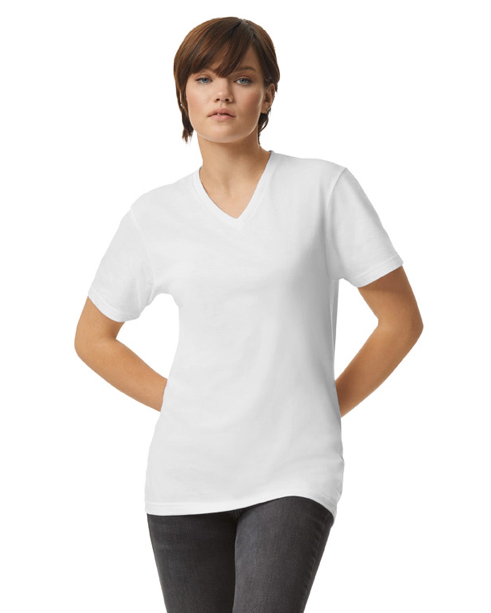 2006CVC American Apparel CVC Unisex V-neck T-shirt