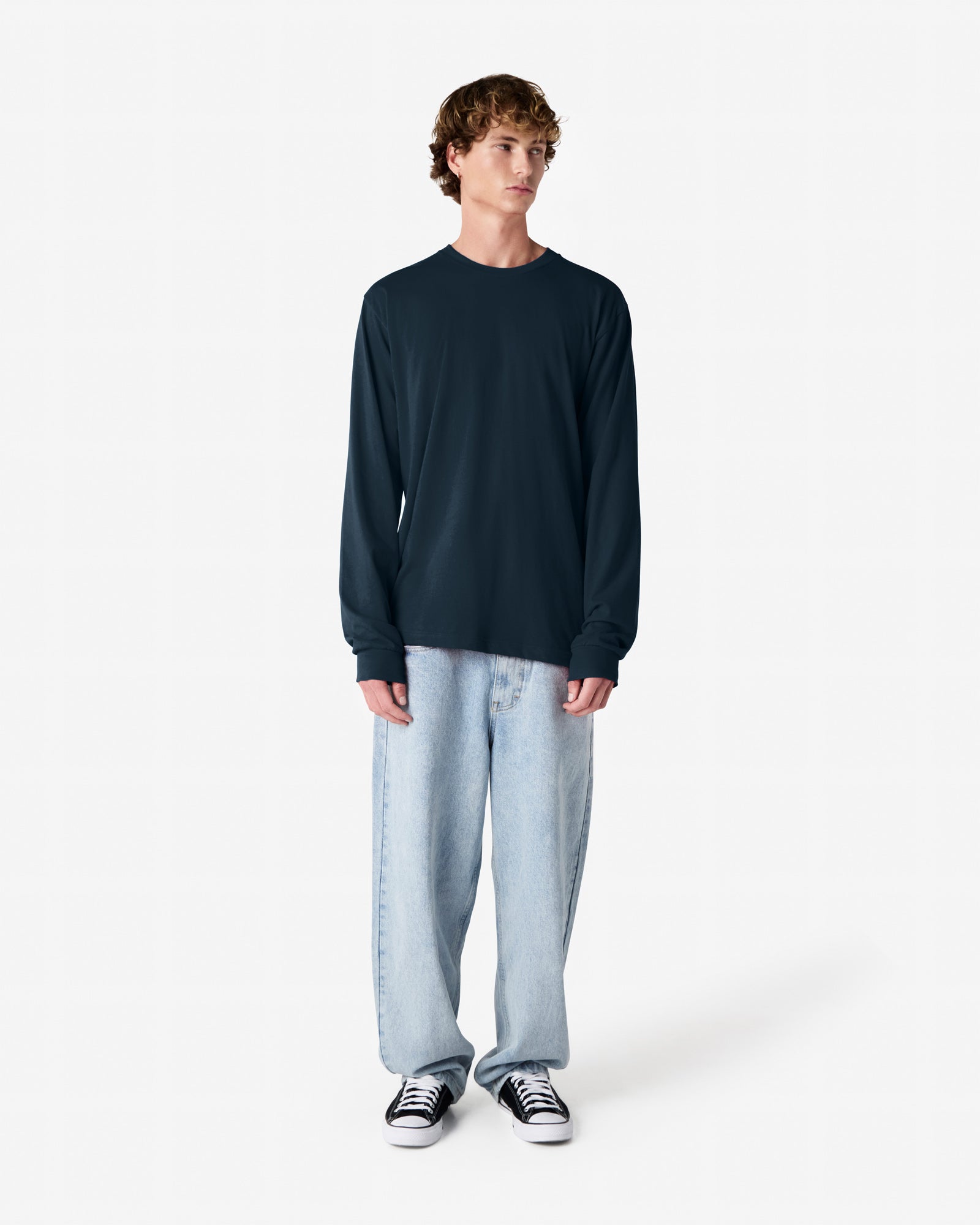 2007 American Apparel Cotton Long Sleeve Fine Jersey T-shirt