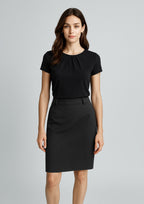 20115 Womens Cool Stretch Multi-Pleat Skirt