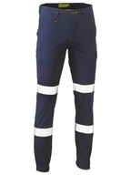 Bisley Taped Biomotion Stretch Cotton Drill Cargo Cuffed Pants - BPC6028T