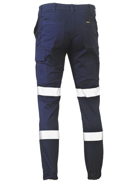 Bisley Taped Biomotion Stretch Cotton Drill Cargo Cuffed Pants - BPC6028T