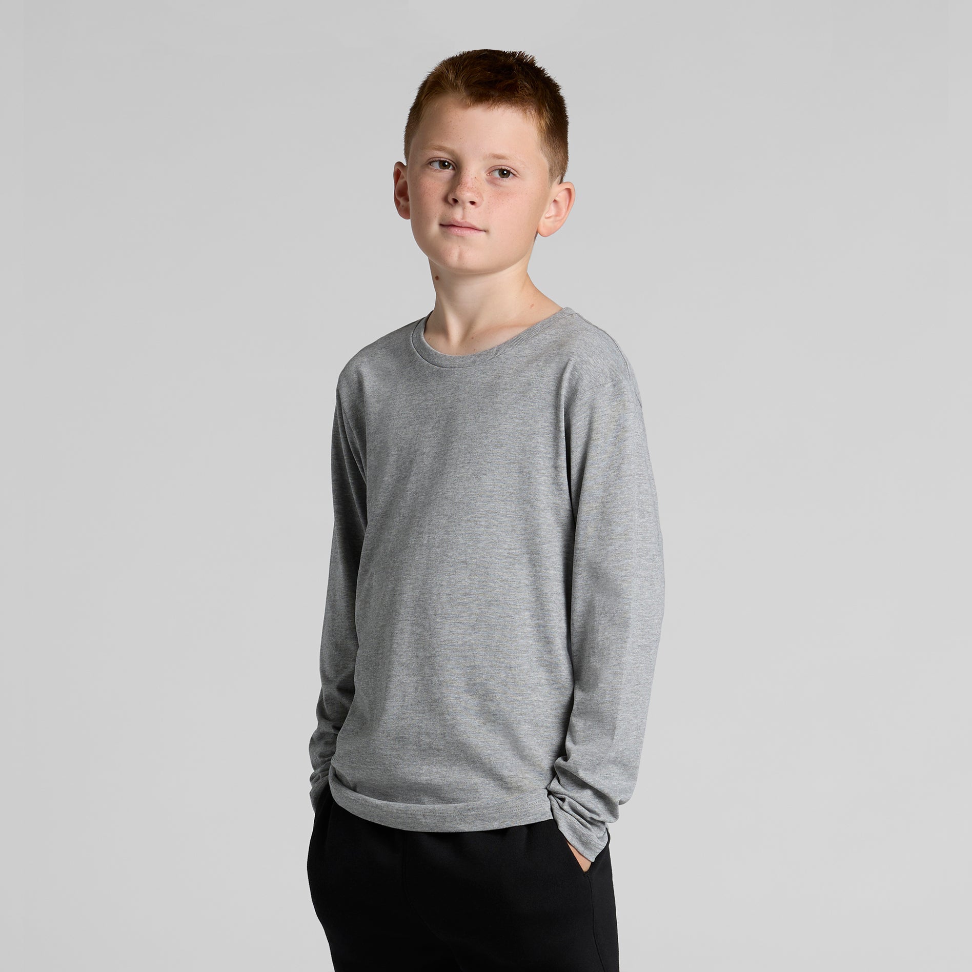 3008 YOUTH STAPLE LS TEE