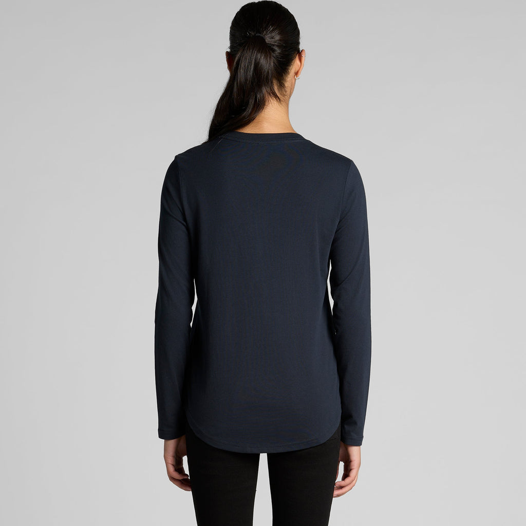 4021 WOS MAPLE CURVE LS TEE