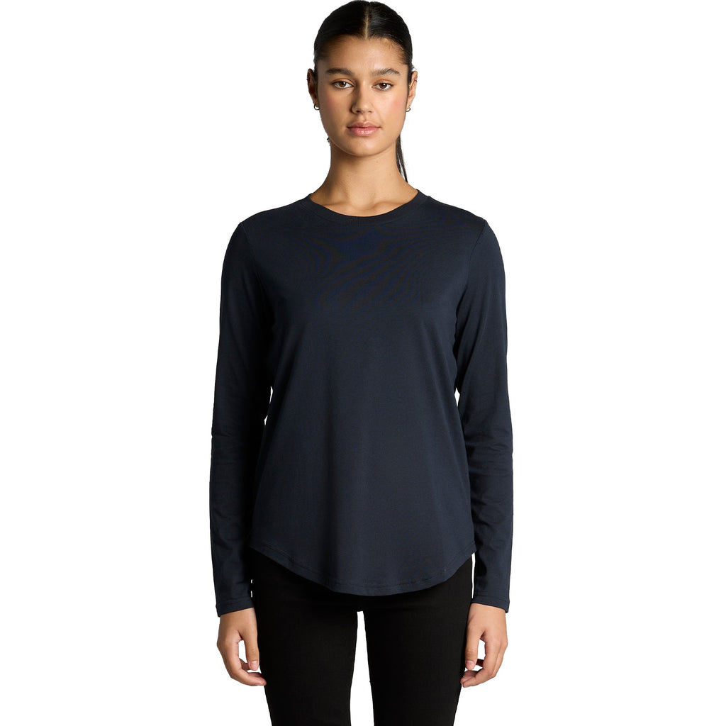 4021 WOS MAPLE CURVE LS TEE