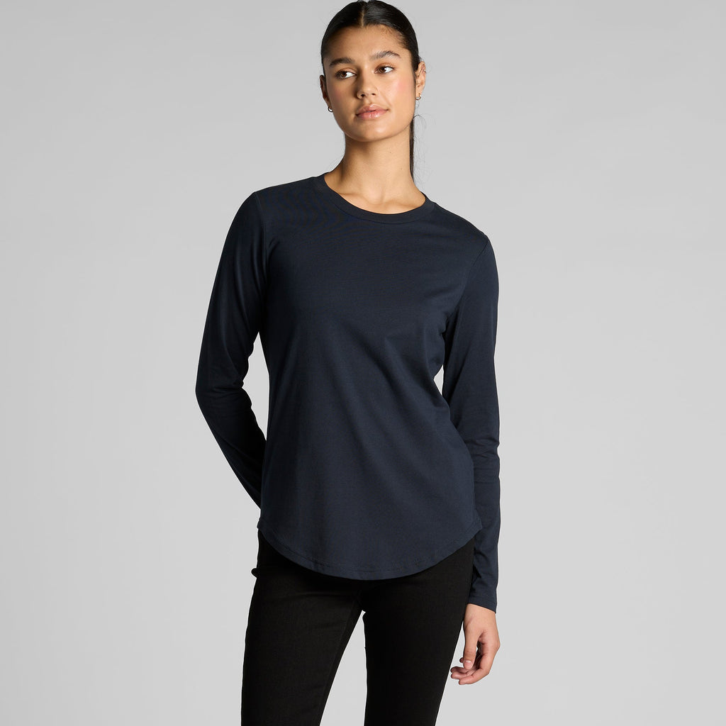 4021 WOS MAPLE CURVE LS TEE