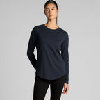 4021 WOS MAPLE CURVE LS TEE