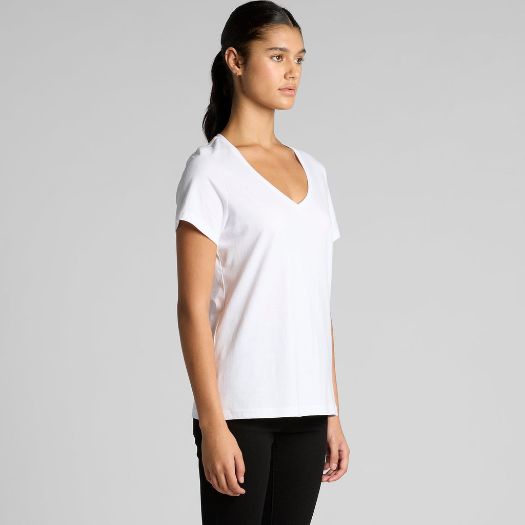 4023 WOS MAPLE V NECK TEE