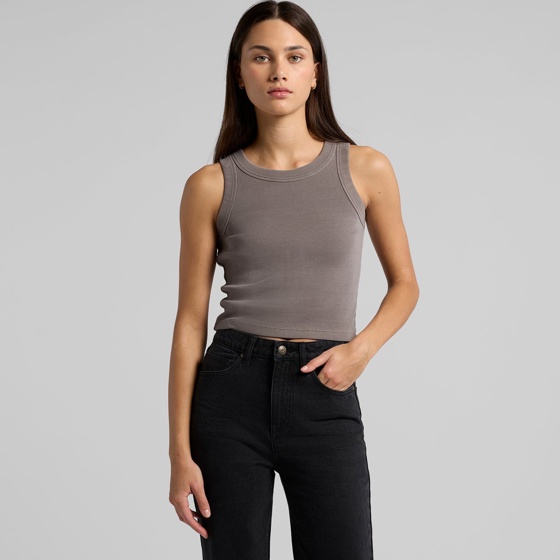 4035 FADED ORGANIC CROP TANK