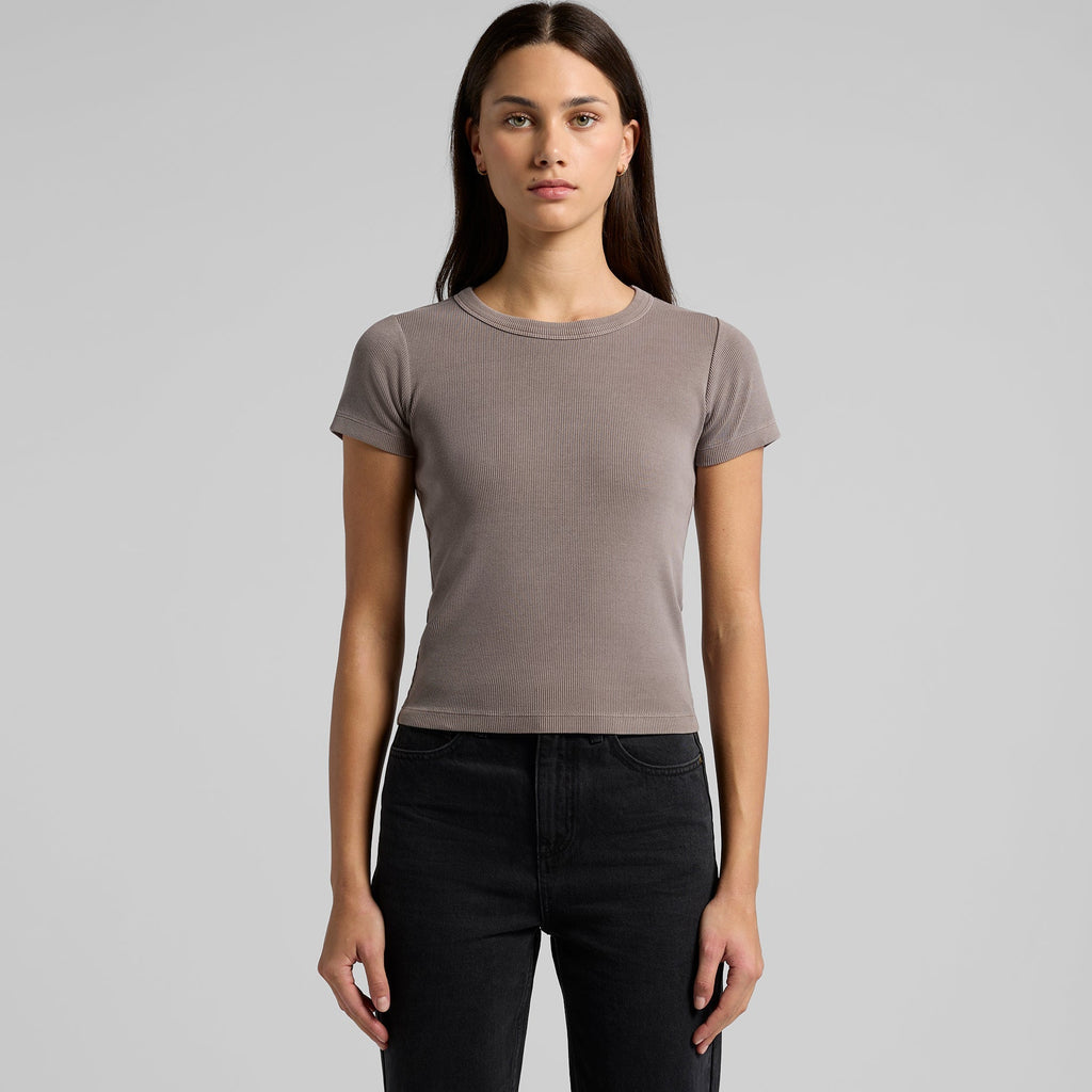 4036 WOS FADED ORGANIC RIB TEE