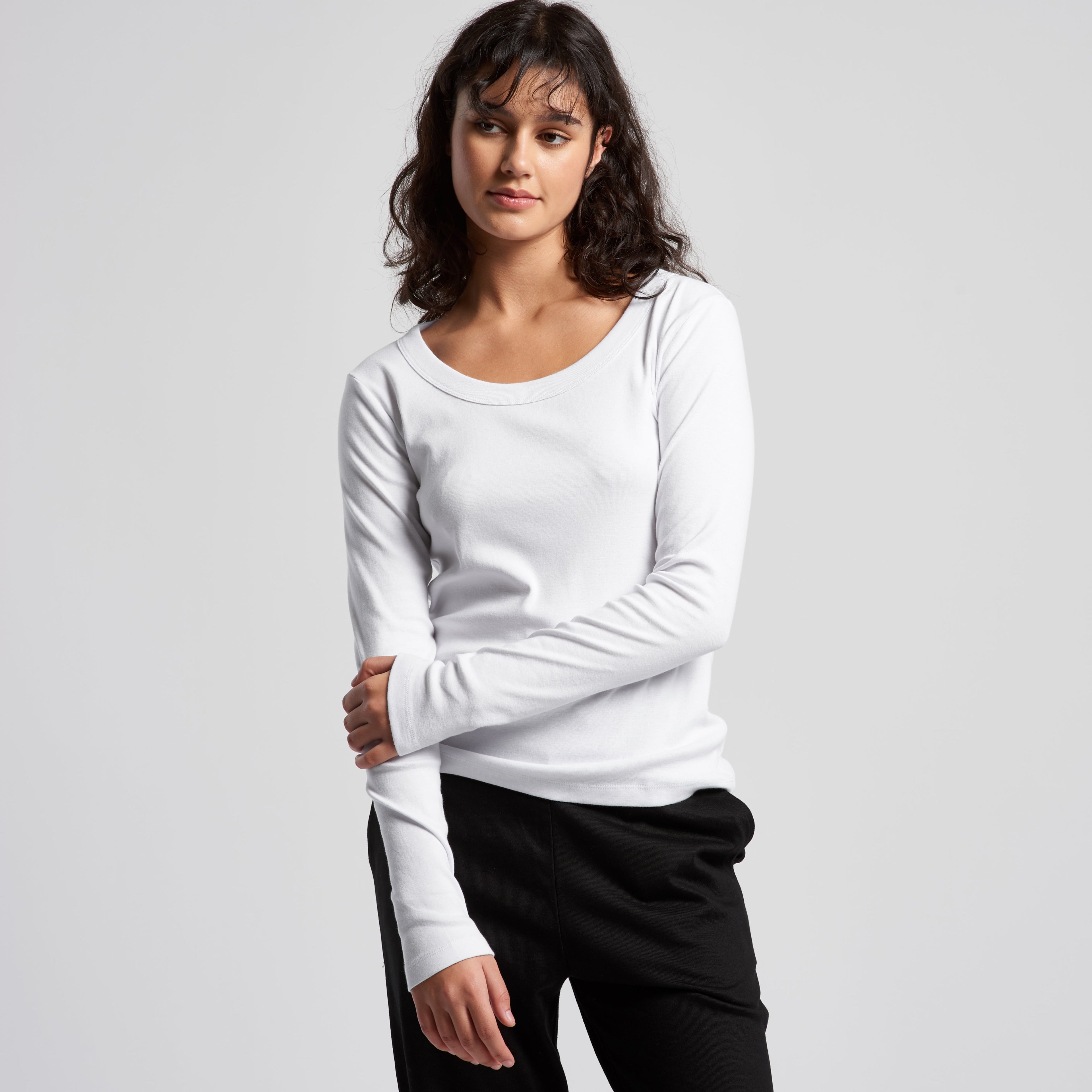 4075 ORGANIC RIB LS TEE