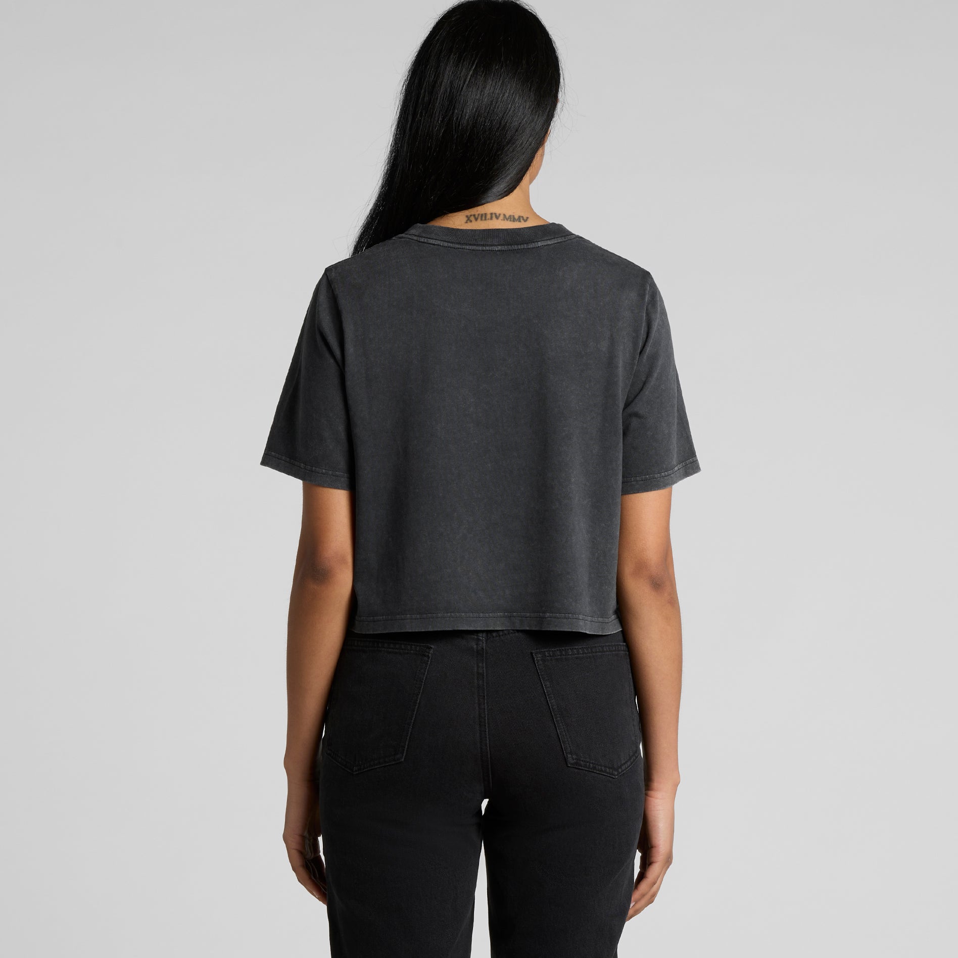 4086 WOS STONE WASH HEAVY CROP