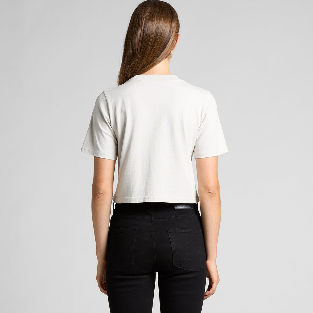 4089 WOS HEAVY FADED CROP TEE