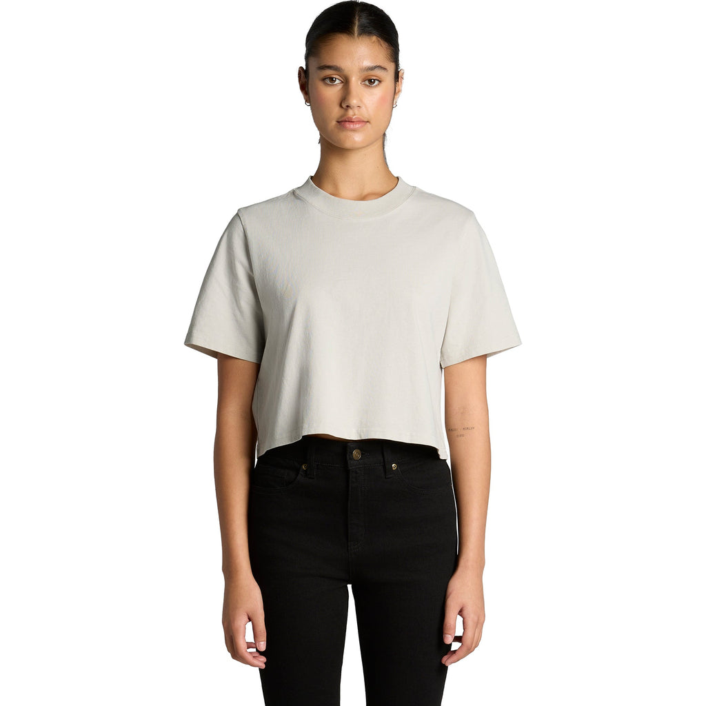 4089 WOS HEAVY FADED CROP TEE