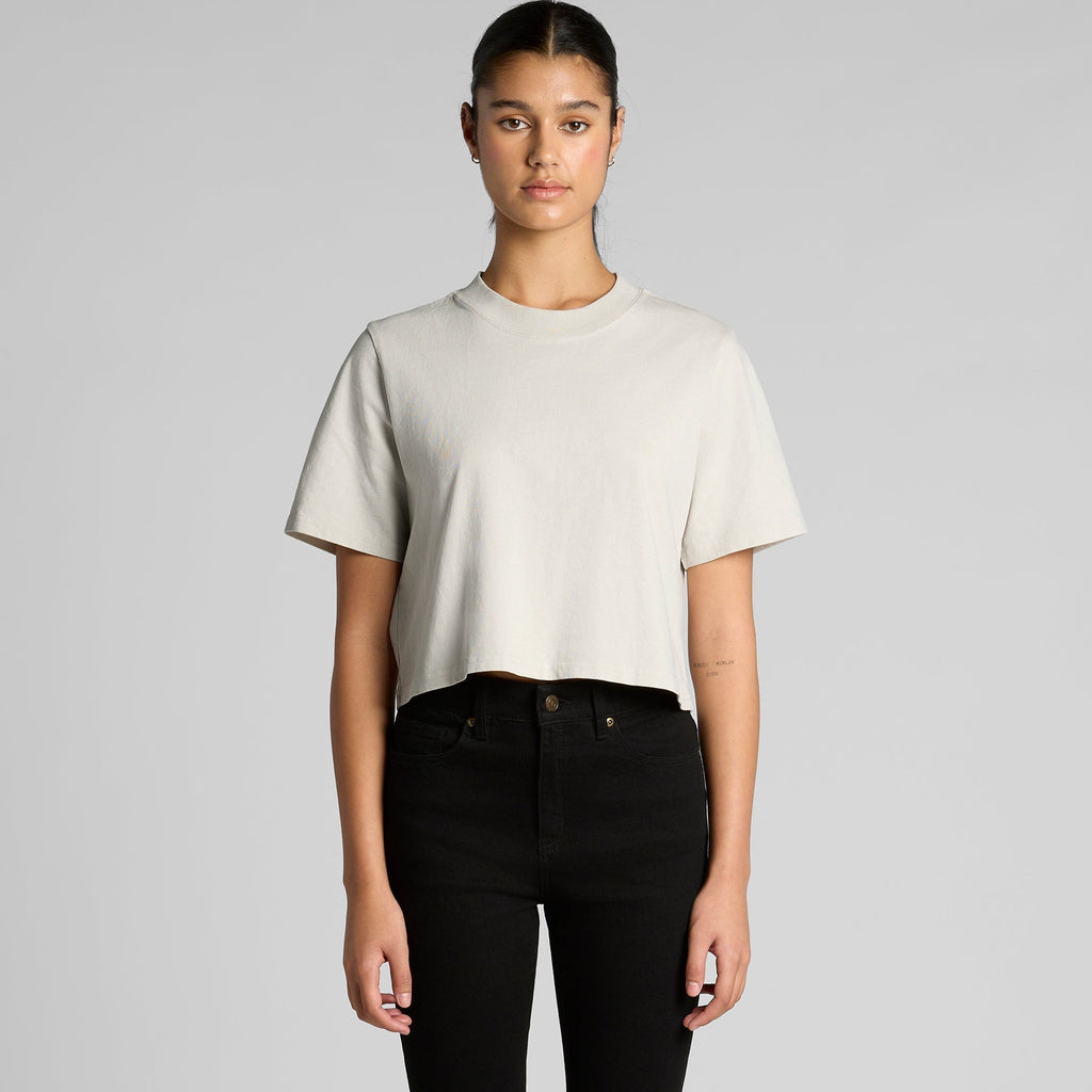 4089 WOS HEAVY FADED CROP TEE
