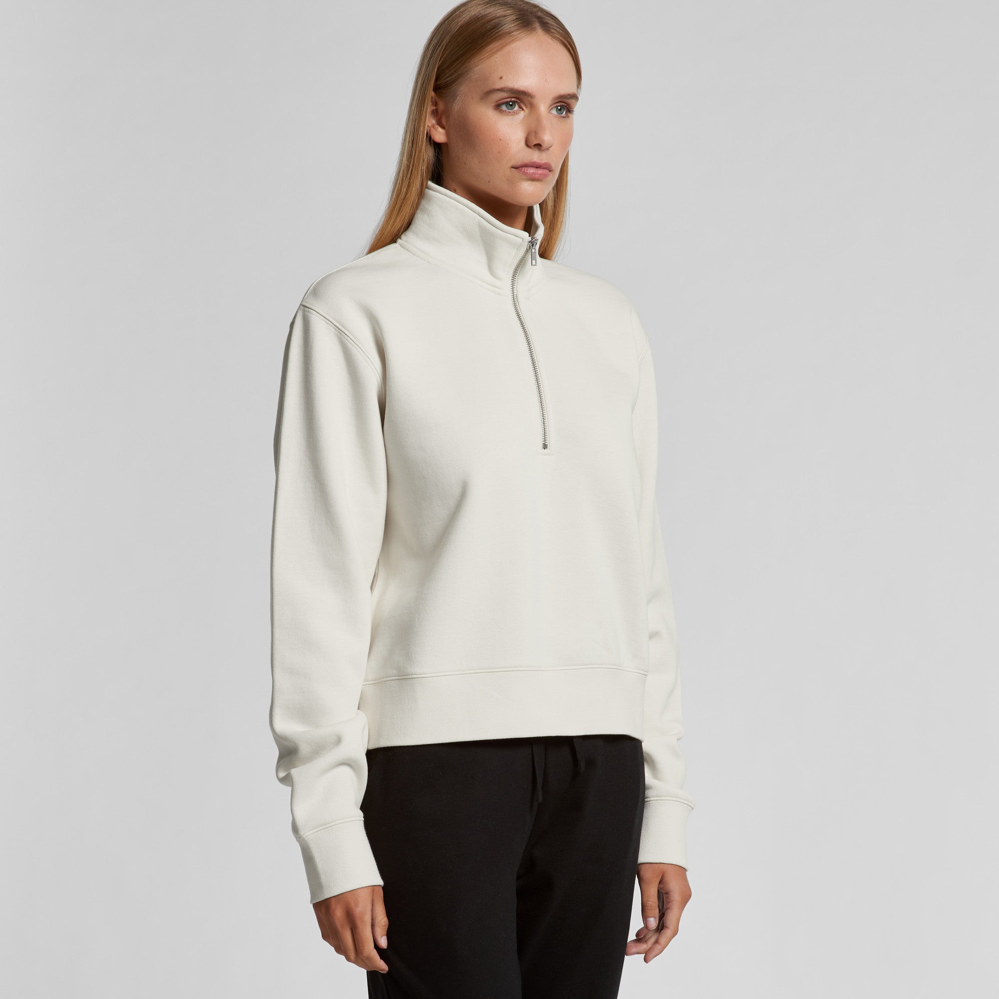 WOMENS STENCIL HALF ZIP - 4125