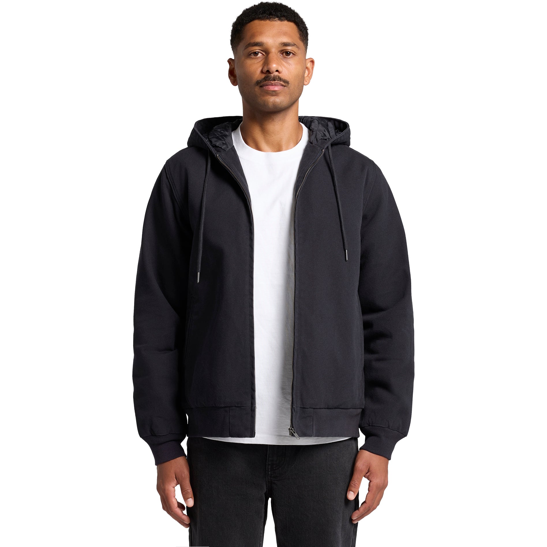5532 CANVAS BOMBER HOOD JACKET