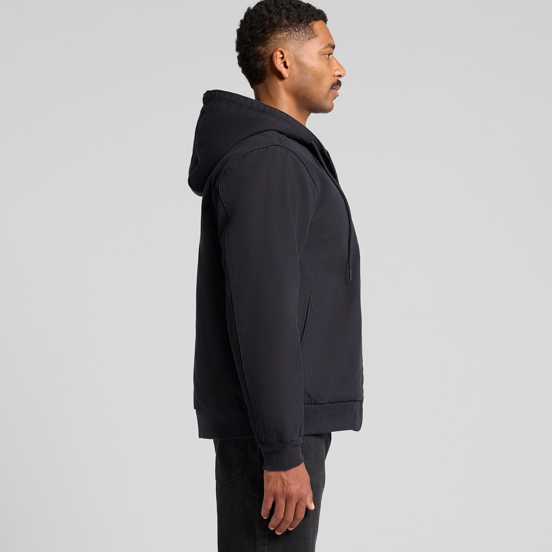 5532 CANVAS BOMBER HOOD JACKET