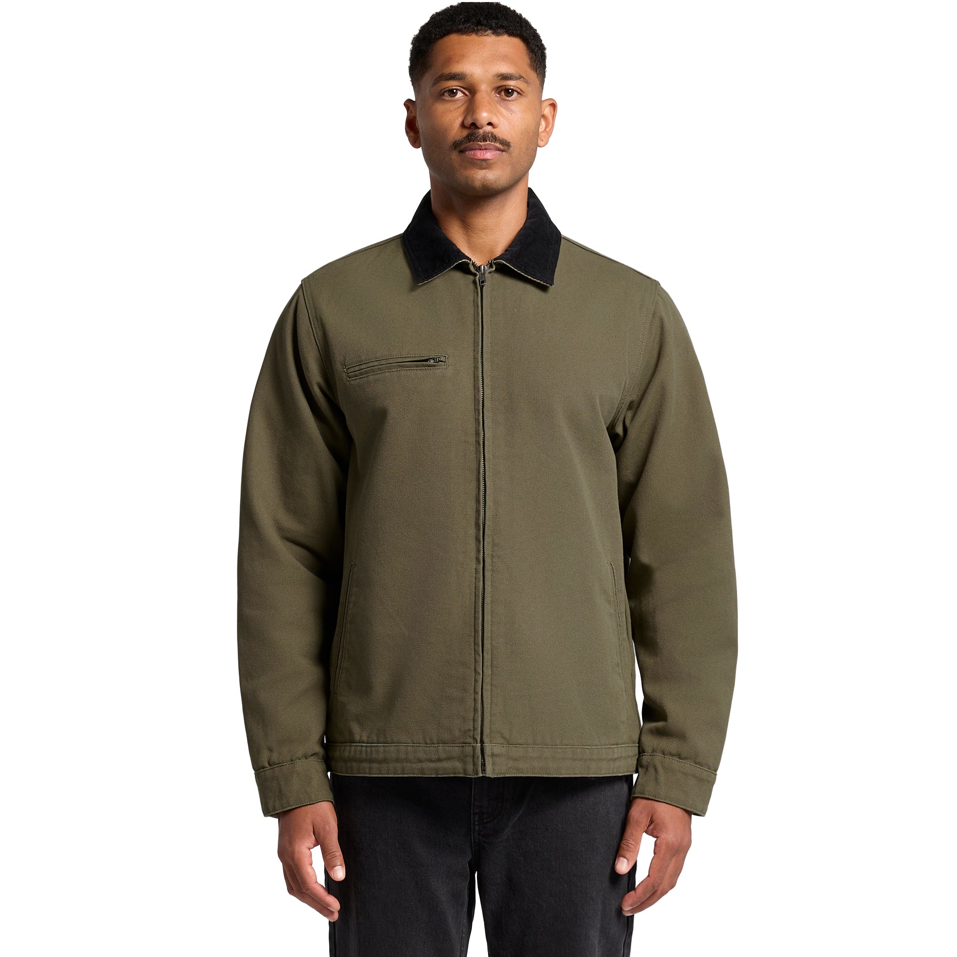 5533 CANVAS CORD COLLAR JACKET