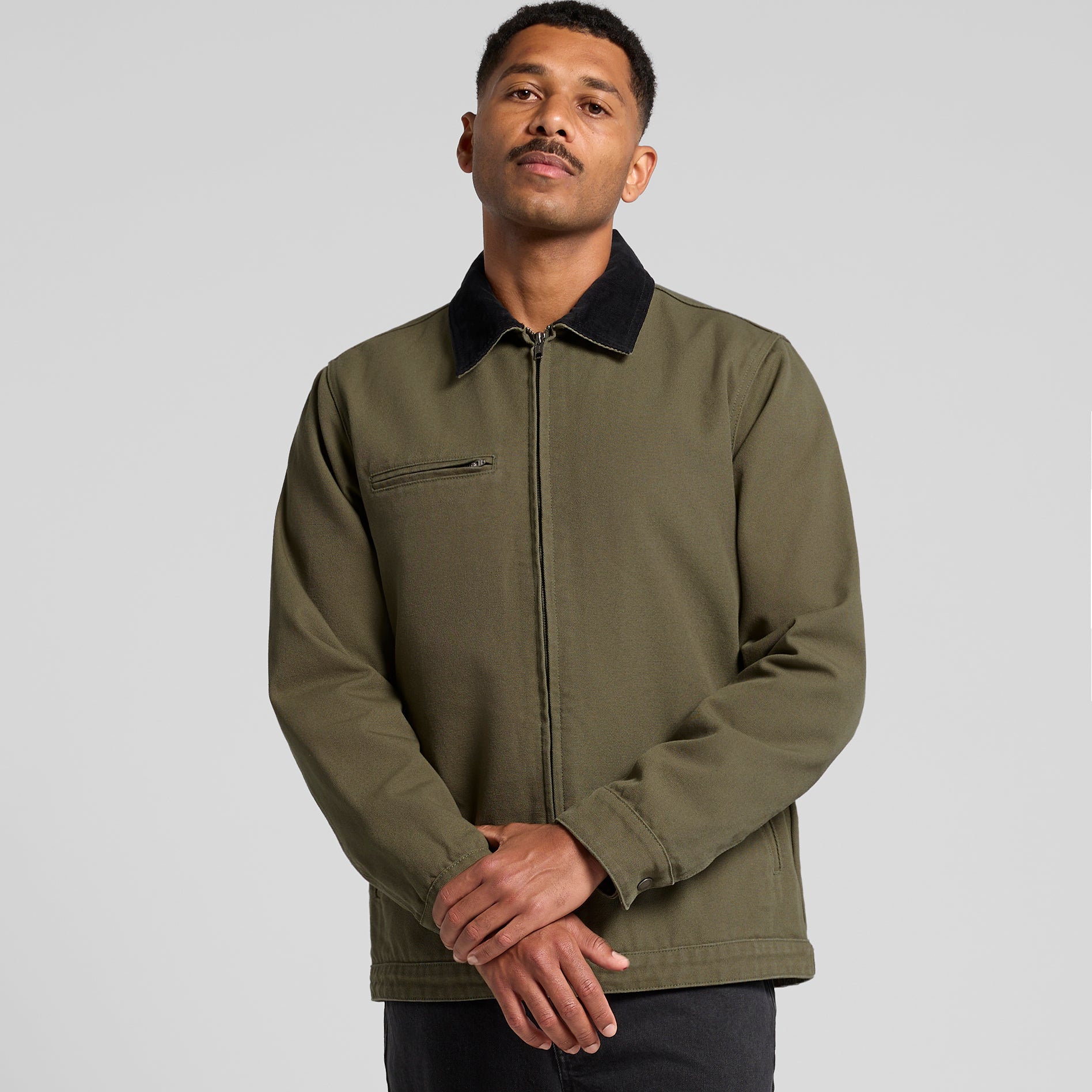 5533 CANVAS CORD COLLAR JACKET