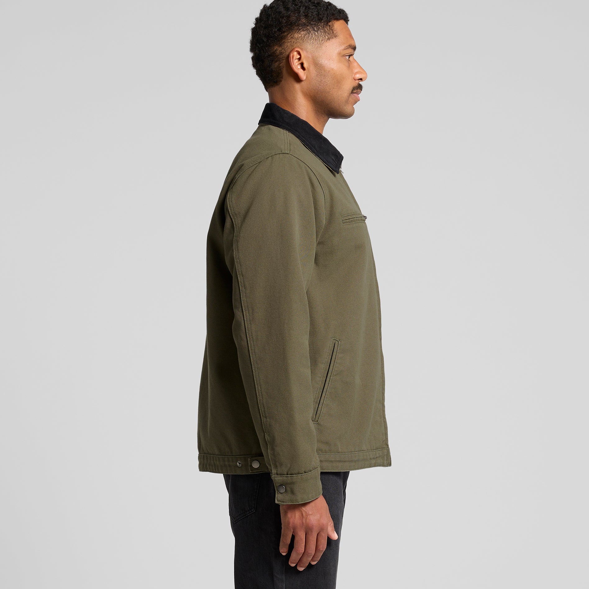5533 CANVAS CORD COLLAR JACKET