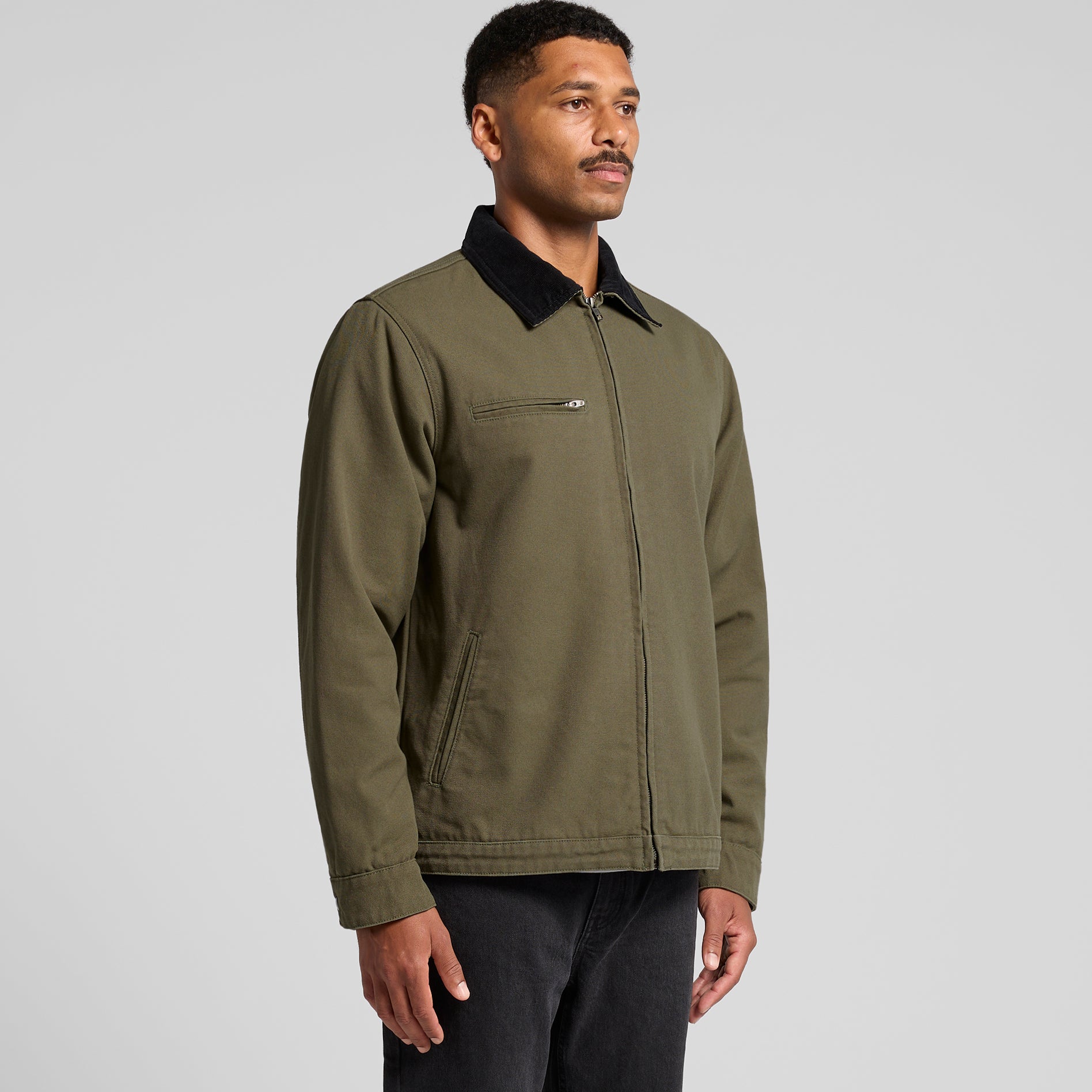 5533 CANVAS CORD COLLAR JACKET